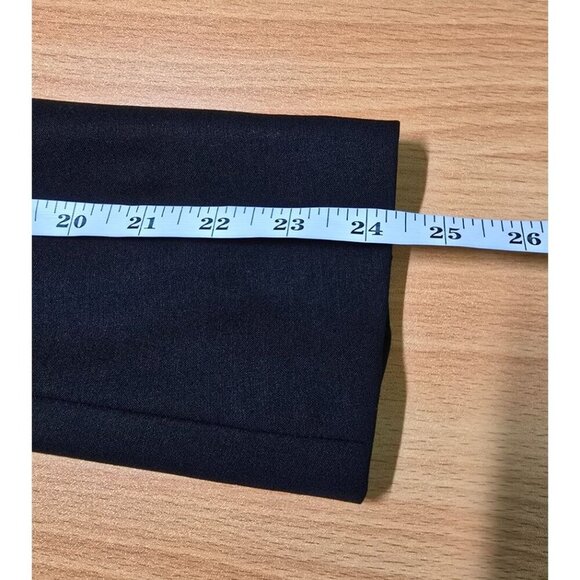 Theory Womens Wide Lapel Two Button Blazer Jacket Sz 8 Black Wool Blend Capsule - Picture 5 of 13